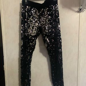 Black jeggings (S)